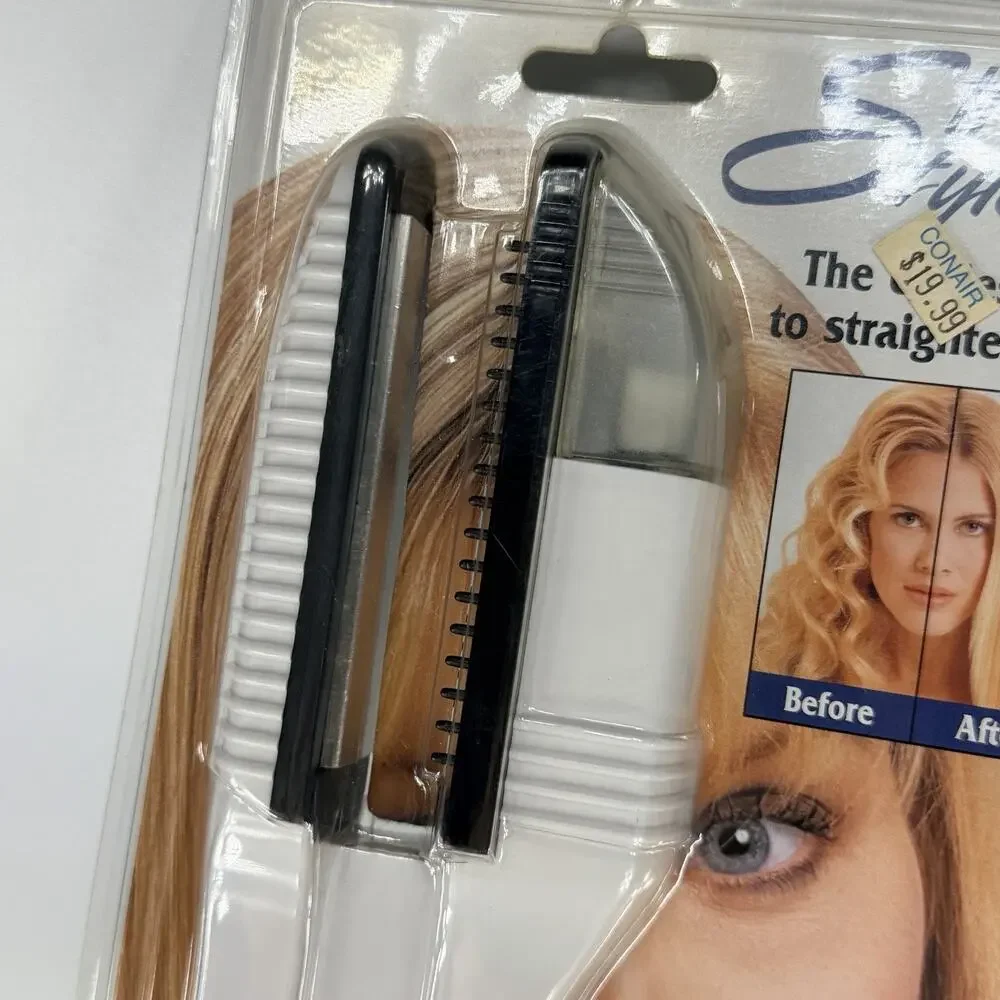 Vintage CONAIR Straight Styles Steam Hair Straightening Iron SS6CS 1997 NEW